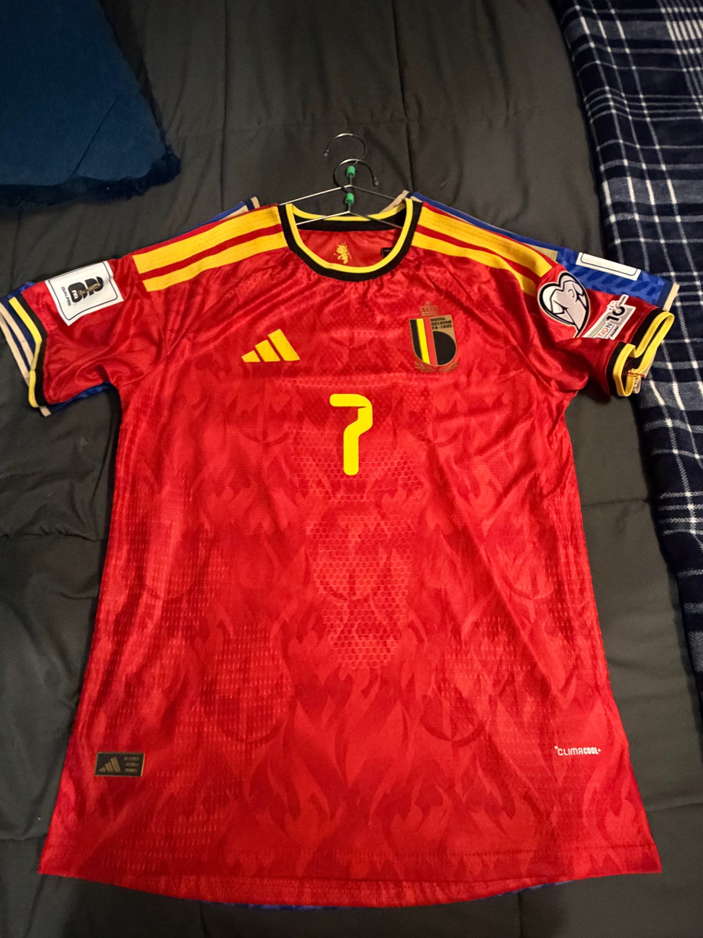 Belgium Home WC 26 Player Version Jersey - De Bruyne #7 - Size: XL
