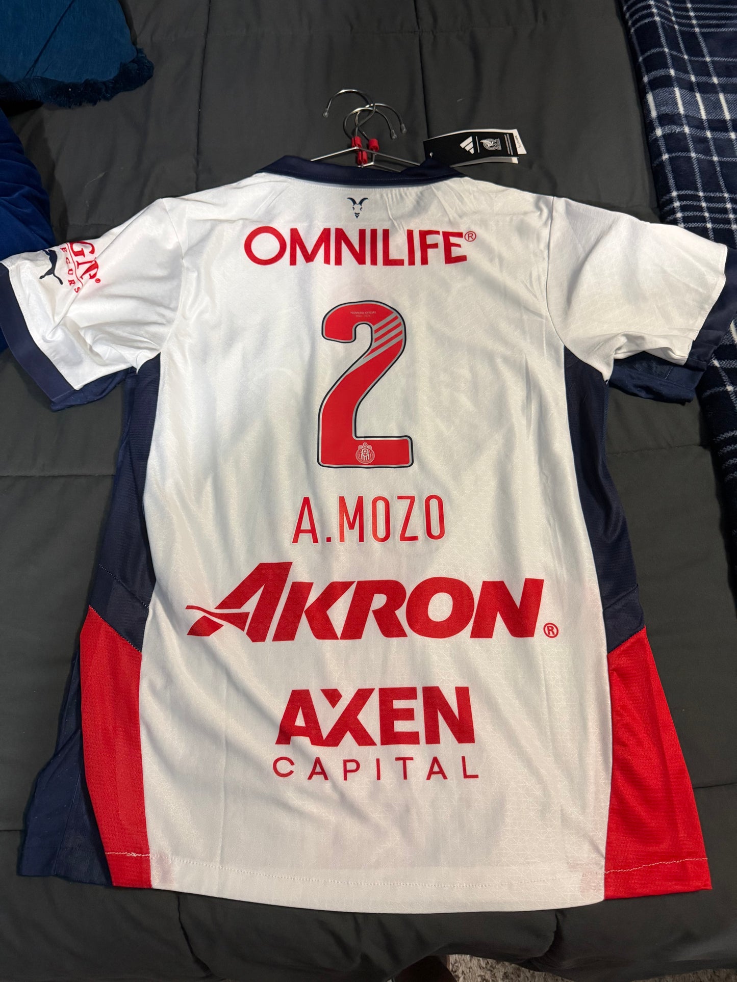 Chivas Away 24/25 Player Version Jersey - A. Mozo #2 - Size: Large