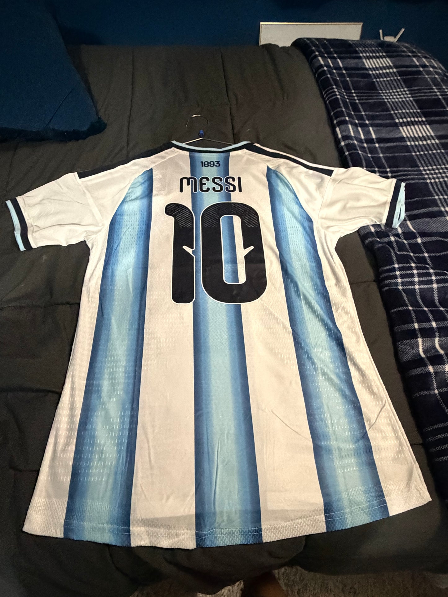 Argentina Home 2026 WC Player Version Jersey W/ Messi #10 - Size: 3XL