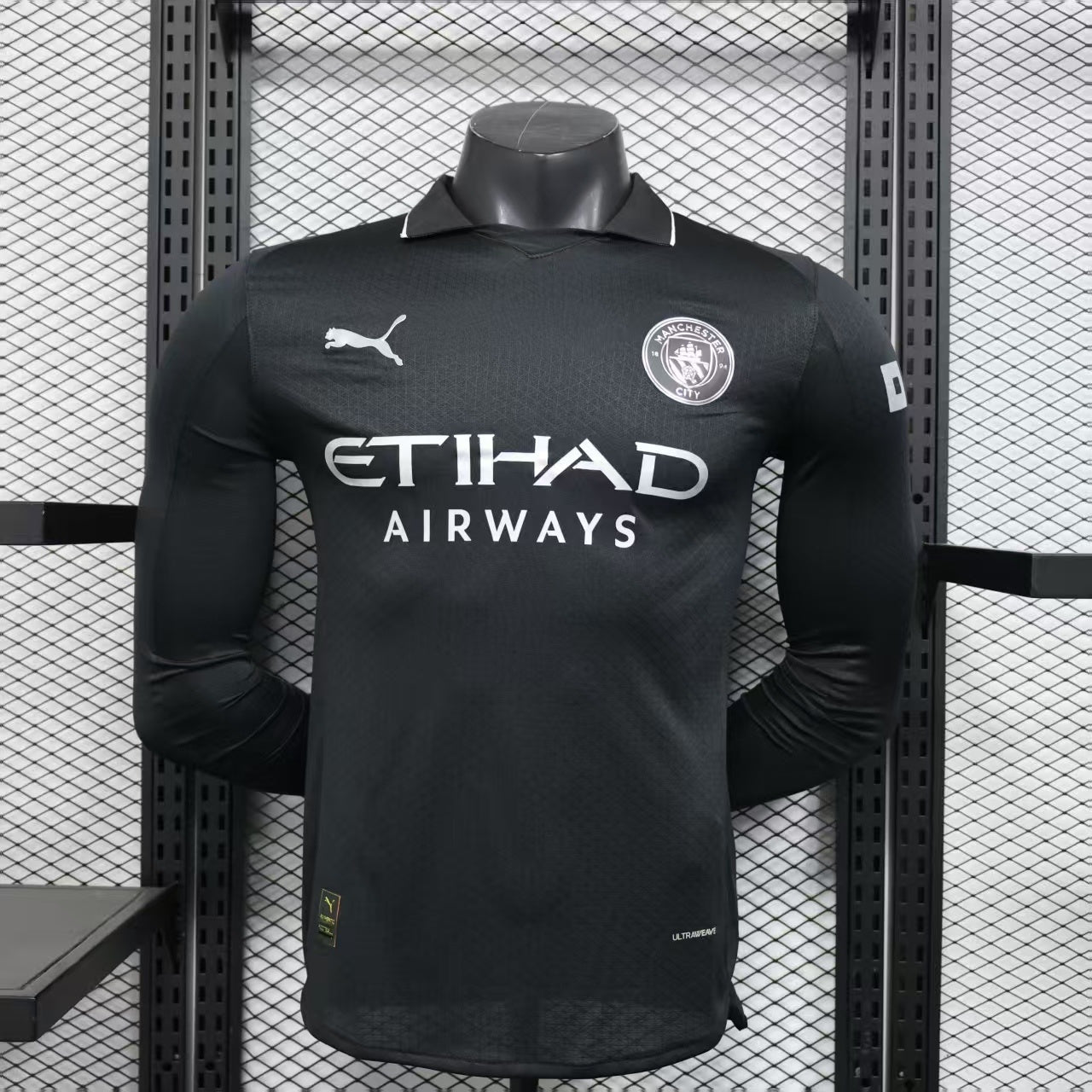 Manchester City Away Jersey (Player Version, Long Sleeve) - 25/26