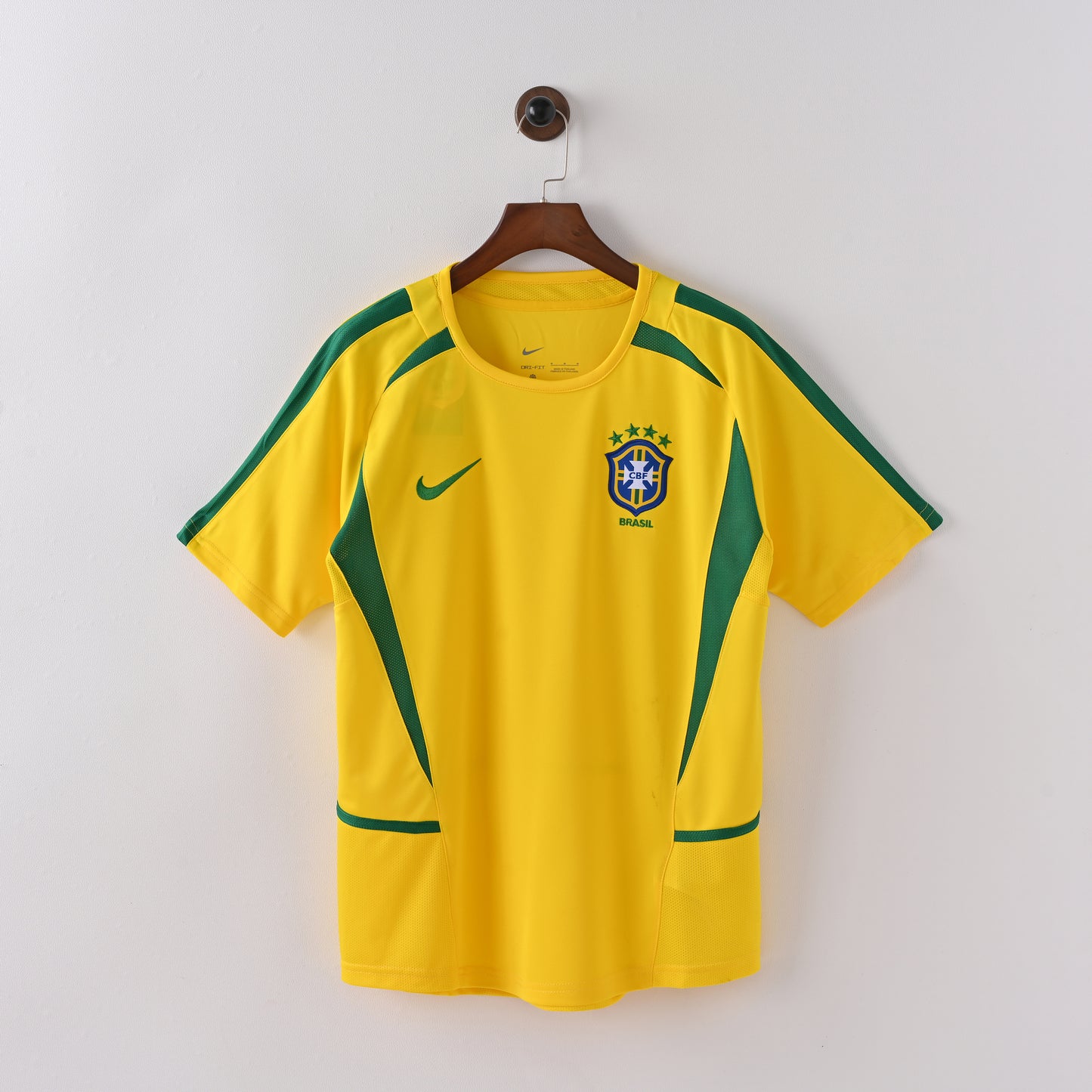 Brazil Home 2002 Retro Jersey - Short Sleeve