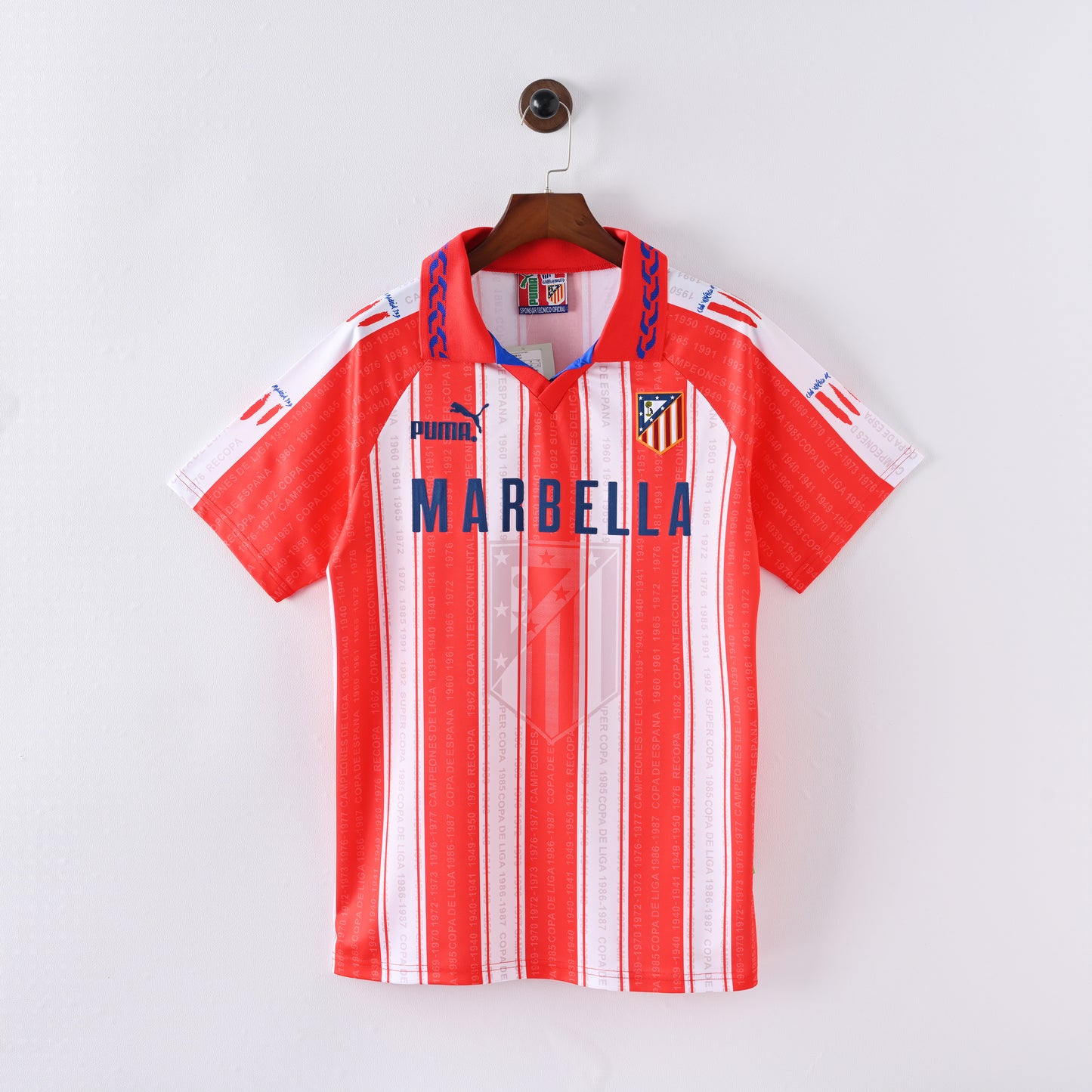 Atletico Madrid Home 95/96 Retro Jersey - Short Sleeve