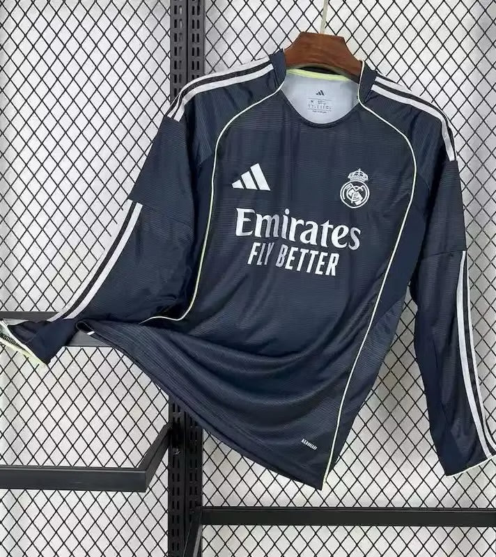 Real Madrid Away Jersey (Stadium Version, Long Sleeve) - 25/26