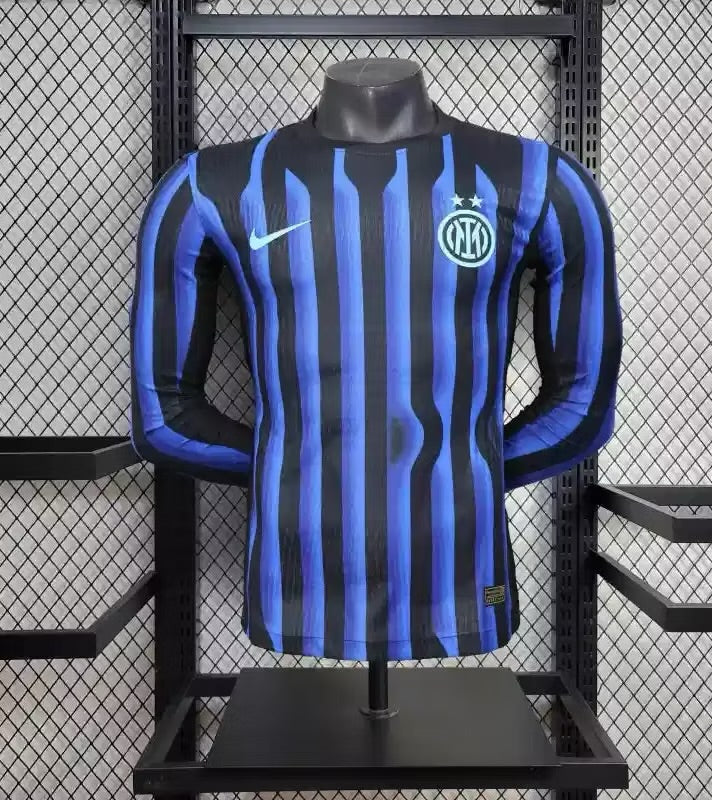 Inter Milan Home Jersey (Player Version, Long Sleeve) - 25/26