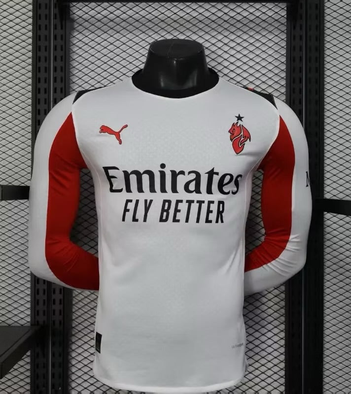 AC Milan Away Jersey (Player Version, Long Sleeve) - 25/26