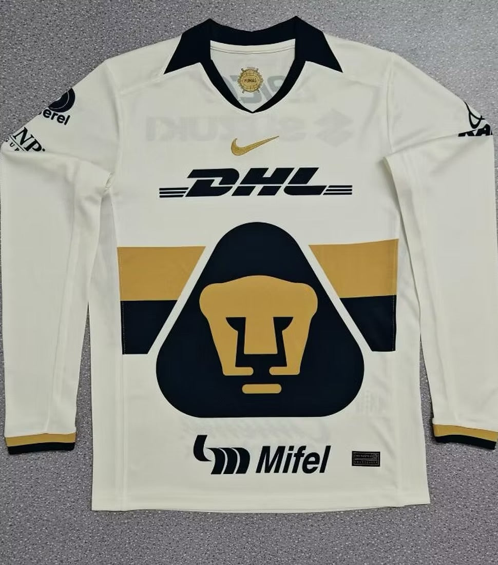 Pumas Home Jersey (Stadium Version, Long Sleeve) - 25/26