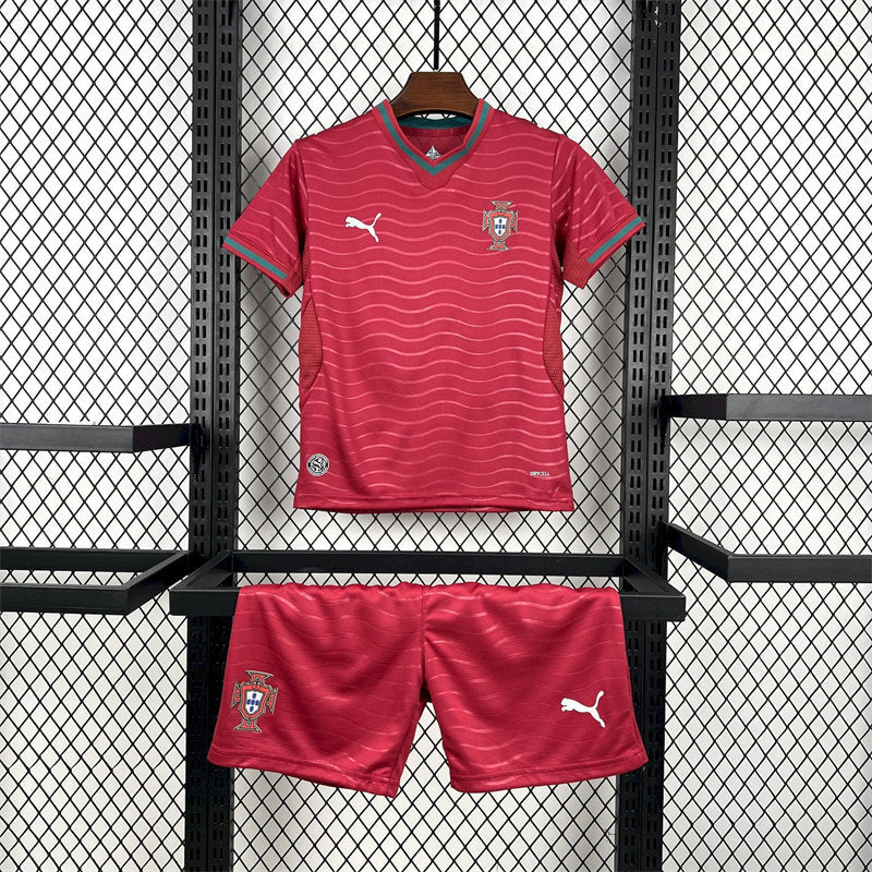 Portugal 2026 Home Jersey Kids Set