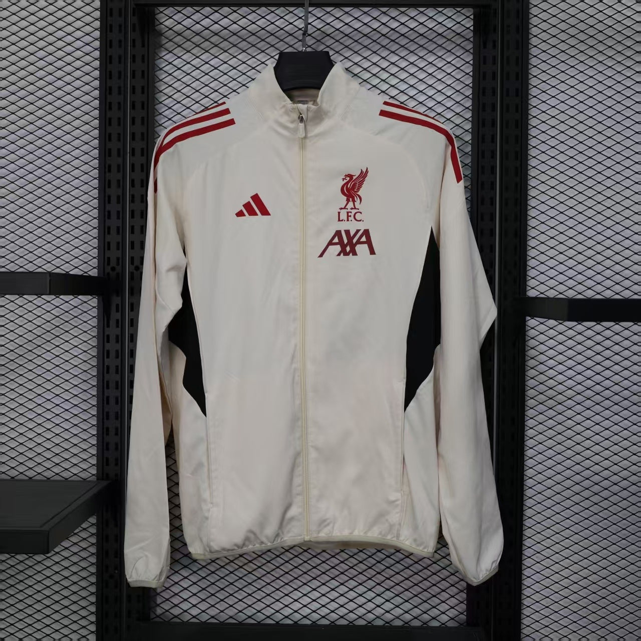 Liverpool 25/26 Cream Windbreaker