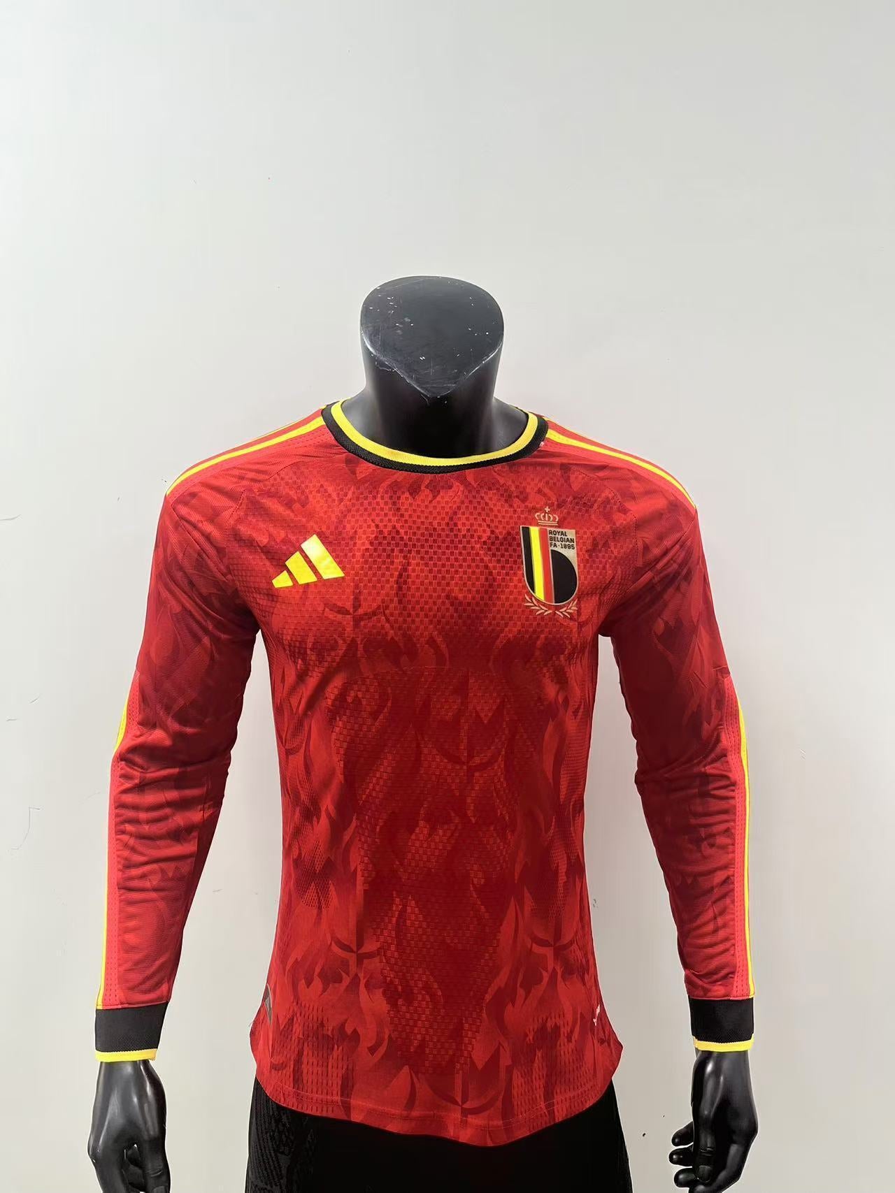 Belgium 2026 World Cup Home Jersey (Player, Long Sleeve)