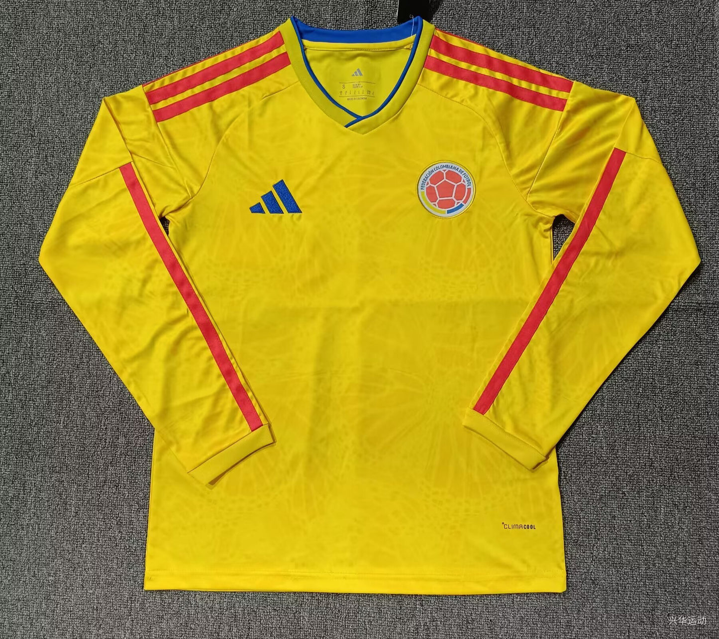 Colombia 2026 World Cup Home Jersey (Stadium, Long Sleeve)