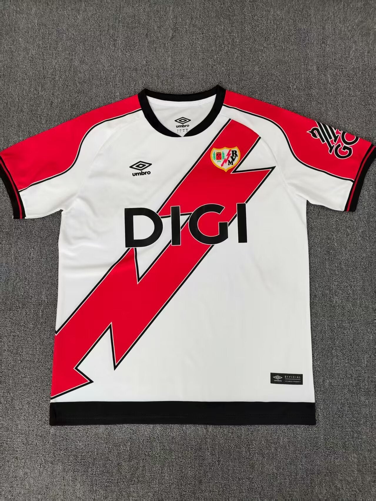 Rayo Vallecano Home Jersey (Stadium Version, Short Sleeve) - 25/26