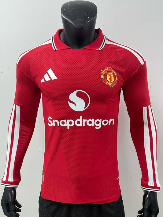 Manchester United 26/27 Home Player Long Sleeve Version Jersey
