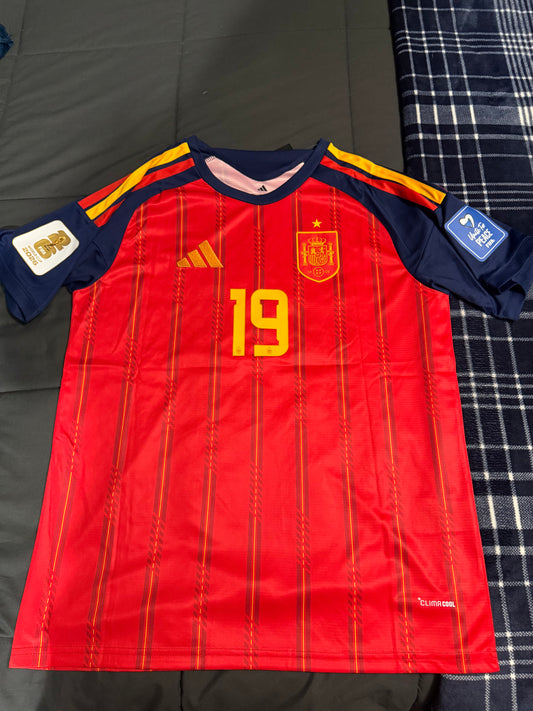 Spain Home WC 26 Fan Version - Lamine Yamal #19 - Size: Large