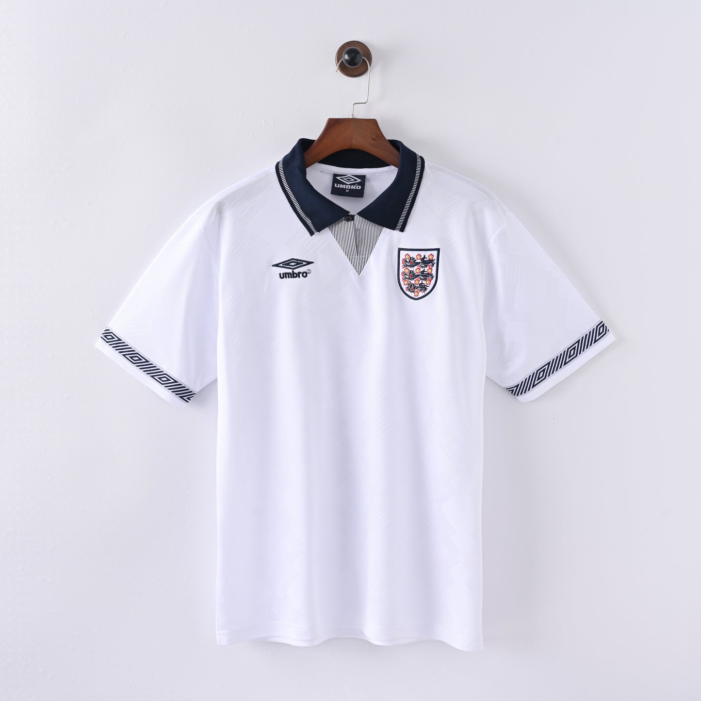 England 1990 Retro Jersey - Short Sleeve