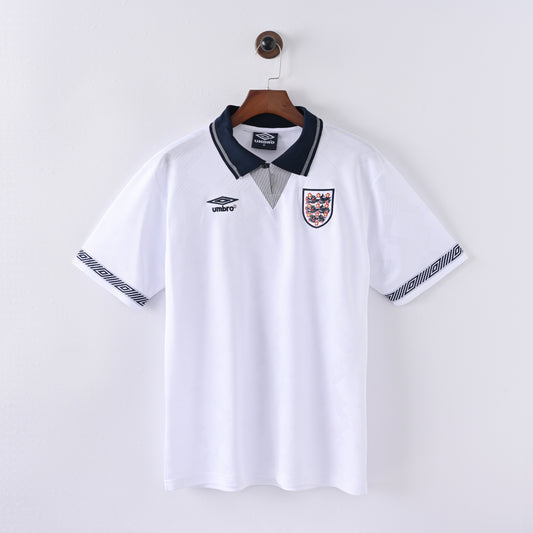England 1990 Retro Jersey - Short Sleeve