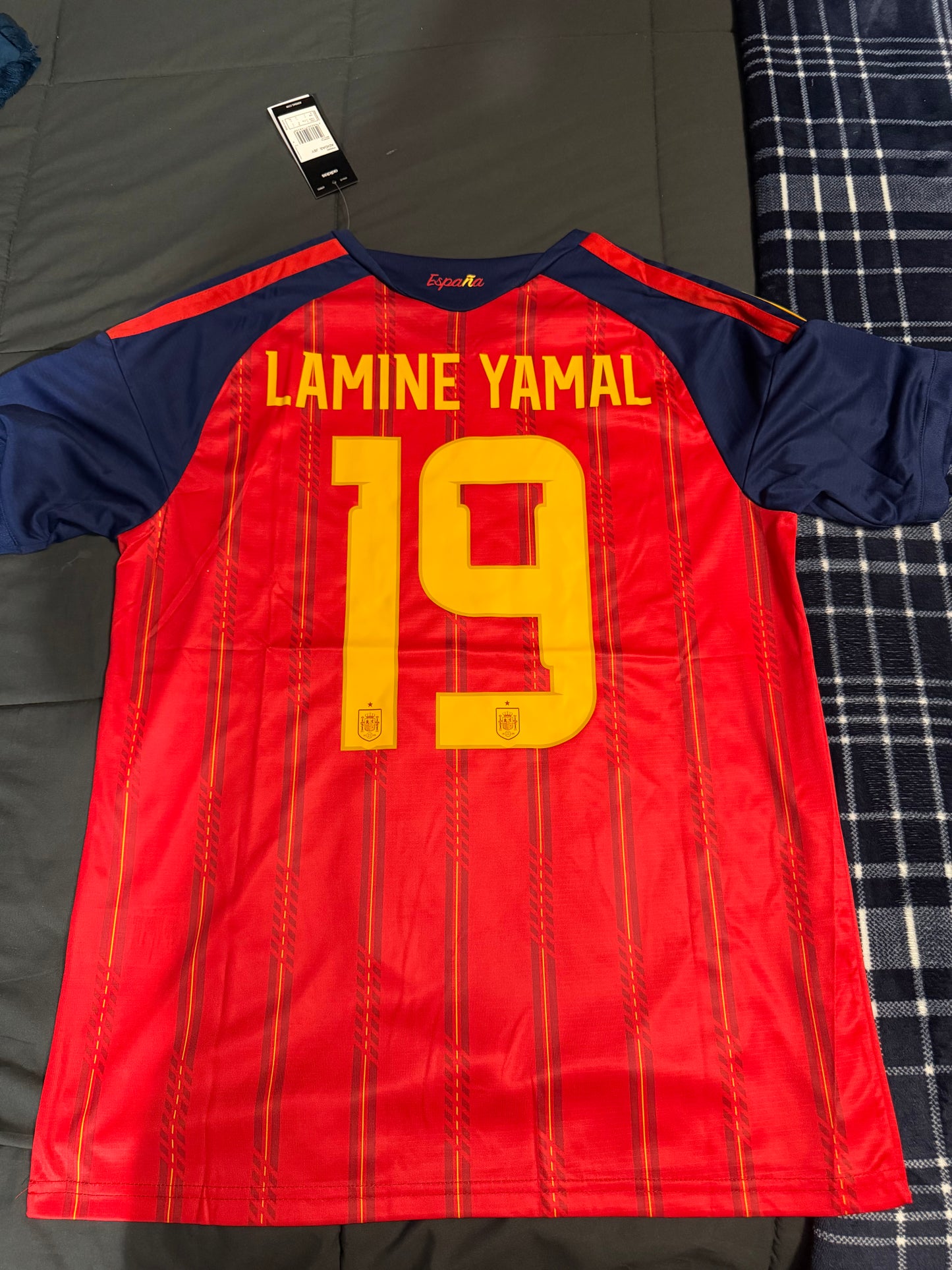 Spain Home WC 26 Fan Version - Lamine Yamal #19 - Size: Large