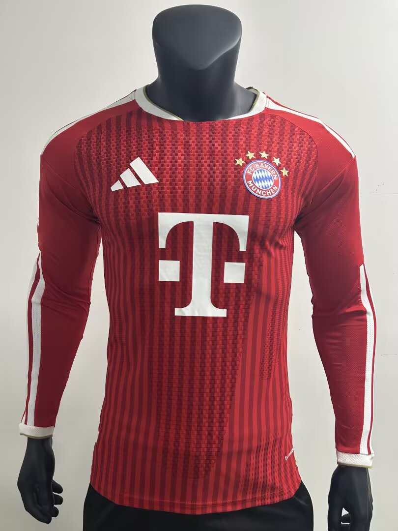 Bayern Munich 26/27 Home Long Sleeve Player Version Jersey