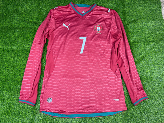 Portugal 2026 Home Ronaldo #7 Player Long Sleeve (XL)