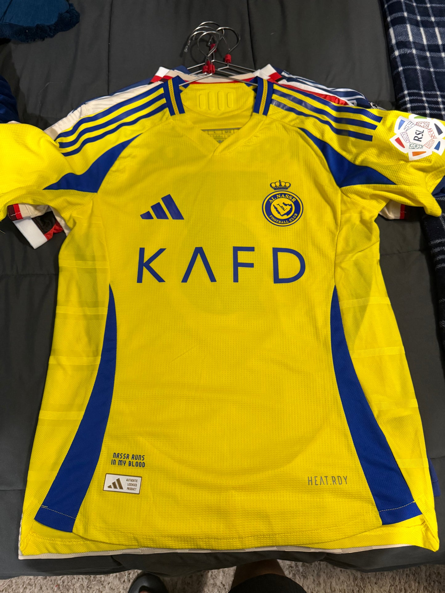 Al Nassr Home 24/25 Player Version Jersey - Ronaldo #7 - Size: Large