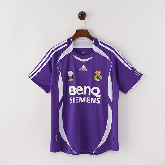 Real Madrid Purple 06/07 Retro Jersey - Short Sleeve