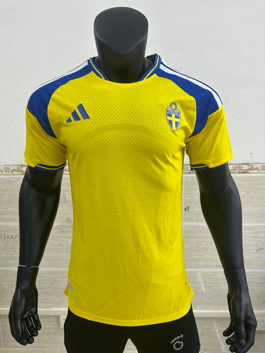 Sweden 2026 World Cup Home Jersey (Player, Short Sleeve)