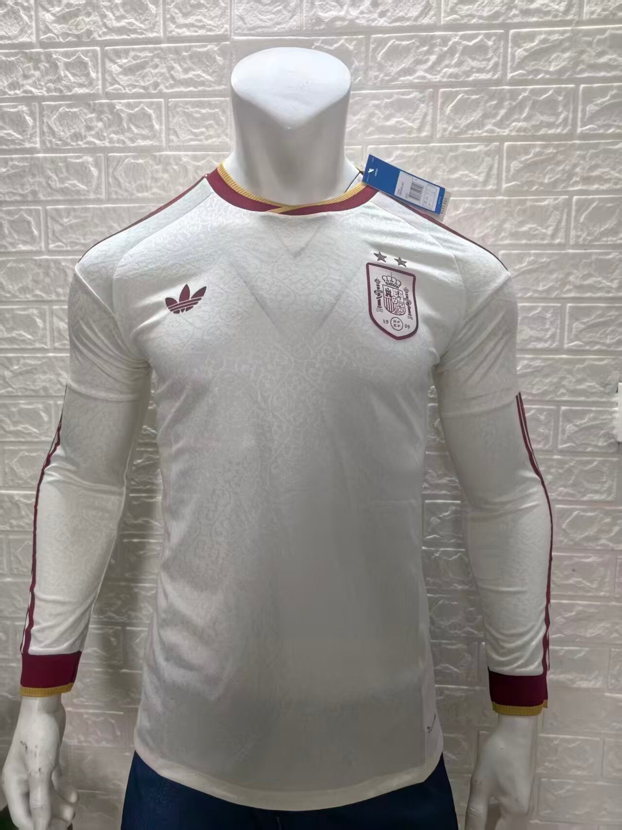 Spain WC 2026 2 Star Away Player Long Sleeve Version Jersey