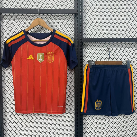 Spain WC 2026 2 Star Home Kids Kit Set