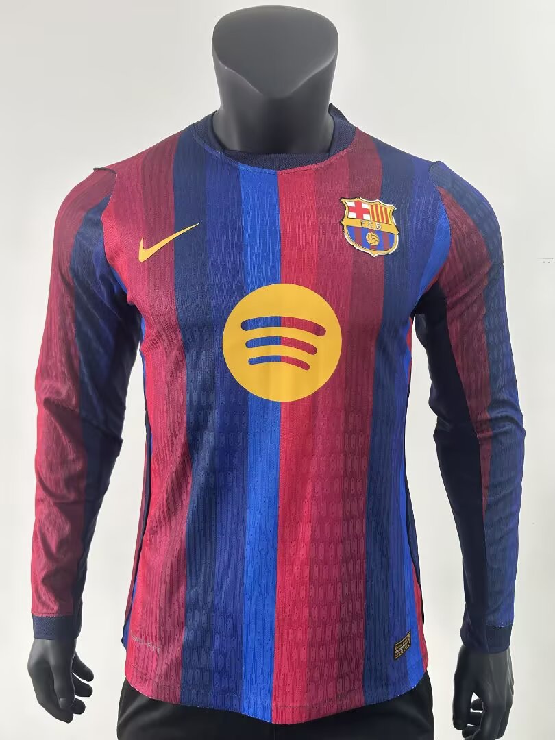 FC Barcelona 26/27 Home Player Long Sleeve Version Jersey