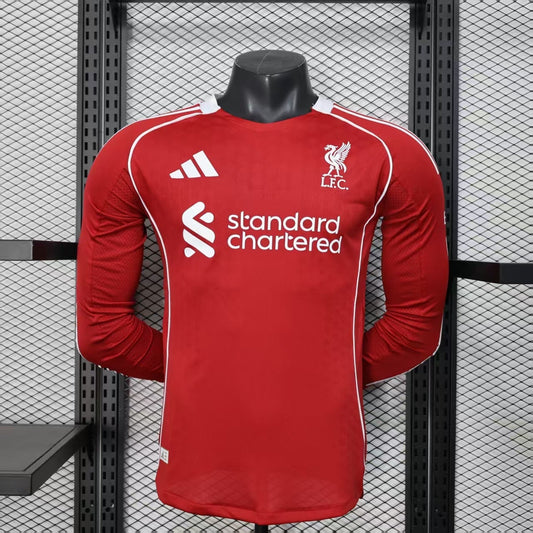 Liverpool Home Jersey (Player Version, Long Sleeve) - 25/26