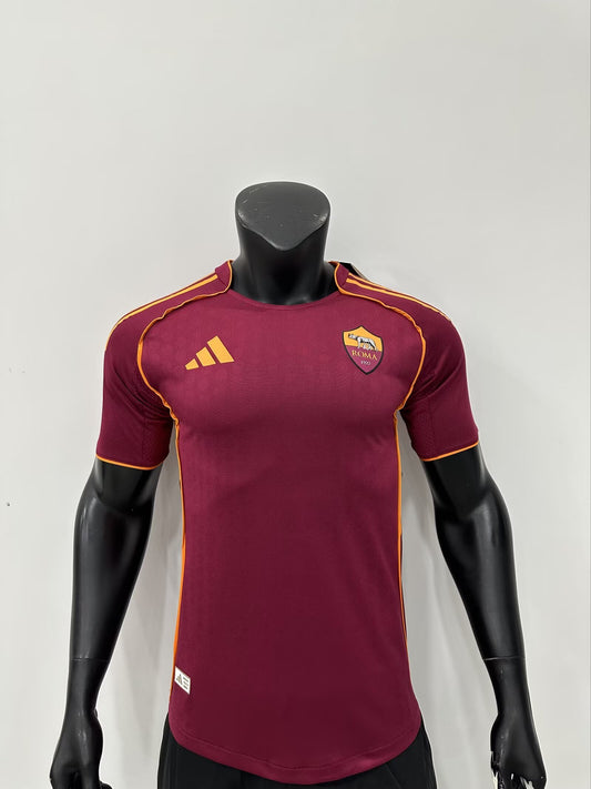 Roma Home Jersey (Player Version, Short Sleeve) - 25/26