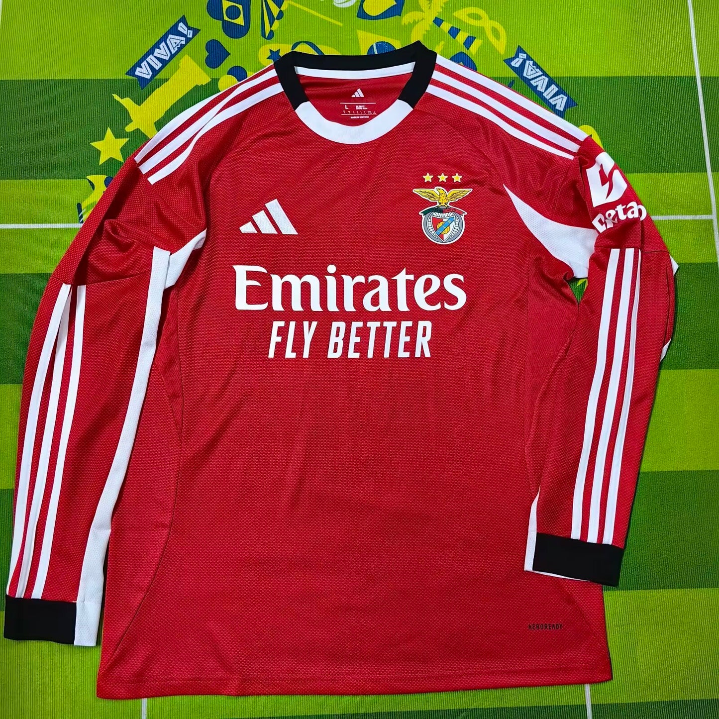 Benfica Home Jersey (Stadium Version, Long Sleeve) - 25/26