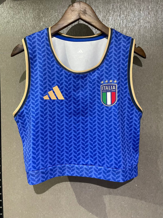 Italy 25/26 Women’s Home Sleeveless Crop Top