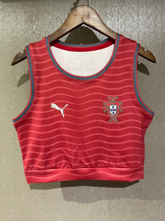 Portugal 25/26 Women’s Home Sleeveless Crop Top
