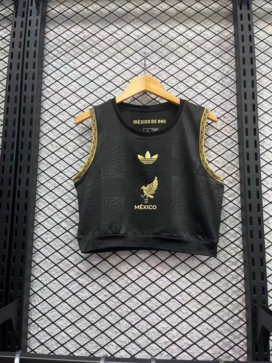 Mexico 2025 Women’s Home Sleeveless Crop Top