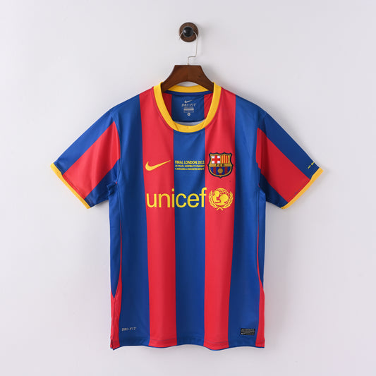 FC Barcelona "Champions League Final Edition" 10/11 Retro Jersey - Short Sleeve