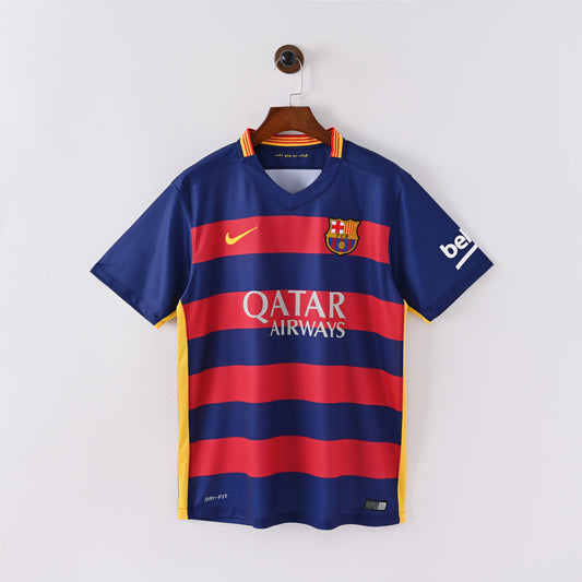 Barcelona Home 2015-16 Retro Jersey - Short Sleeve
