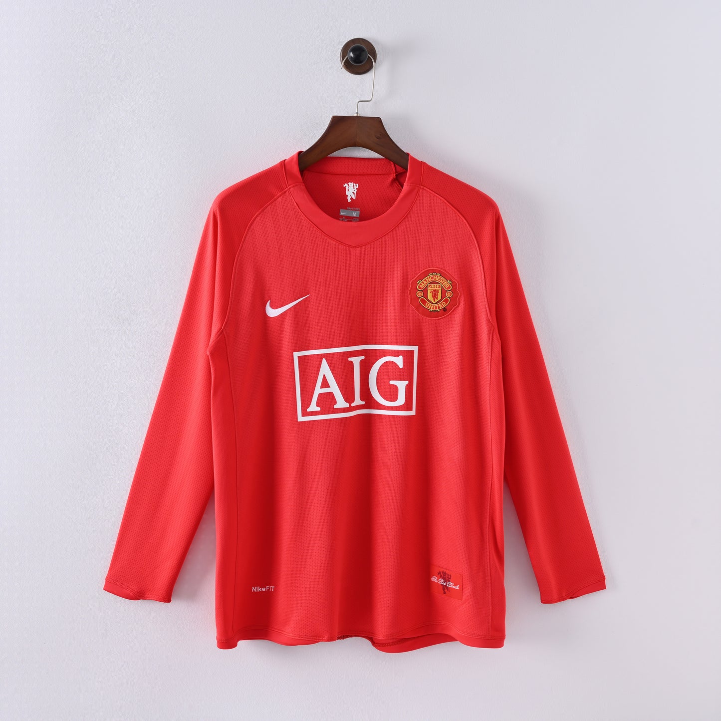 Manchester United Home 07/08 Retro Jersey - Long Sleeve