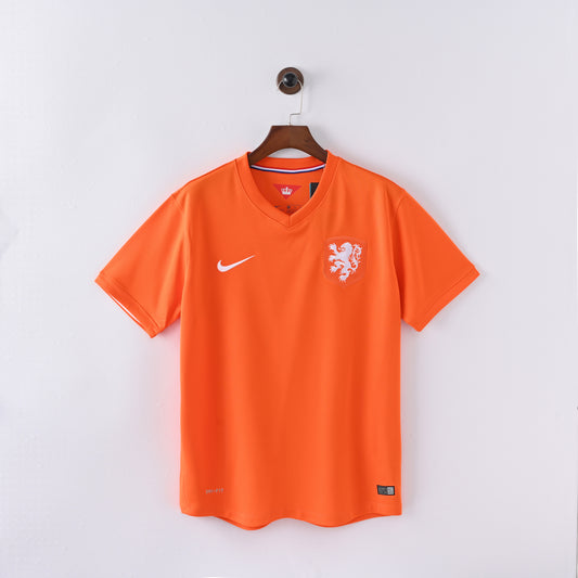 Netherlands Home 2014 Retro Jersey - Short Sleeve
