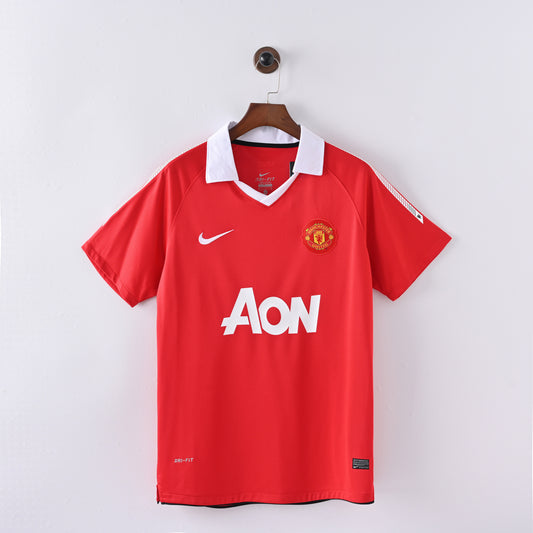 Manchester United Home 10/11 Retro Jersey - Short Sleeve