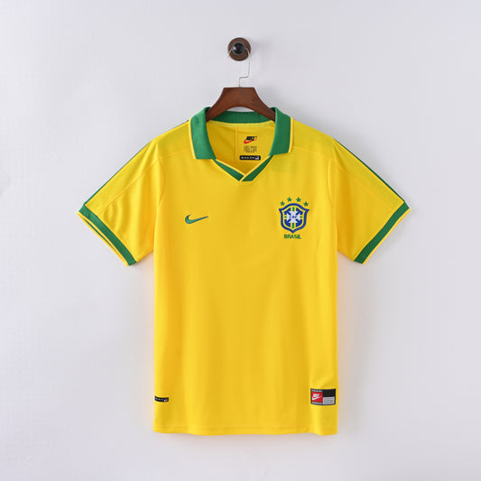 Brazil Home 1997 Retro Jersey - Short Sleeve