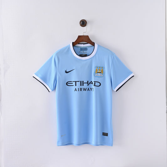 Manchester City Home 13/14 Retro Jersey - Short Sleeve
