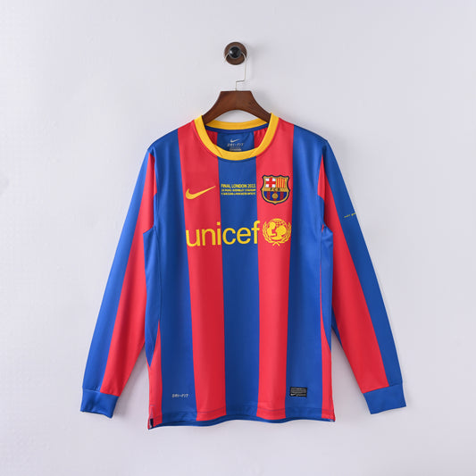 FC Barcelona "Champions League Final Edition" 10/11 Retro Jersey - Long Sleeve