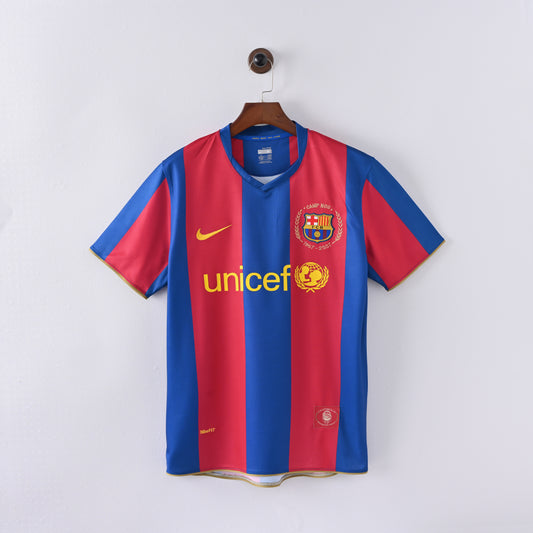 FC Barcelona Home 07/08 Retro Jersey - Short Sleeve