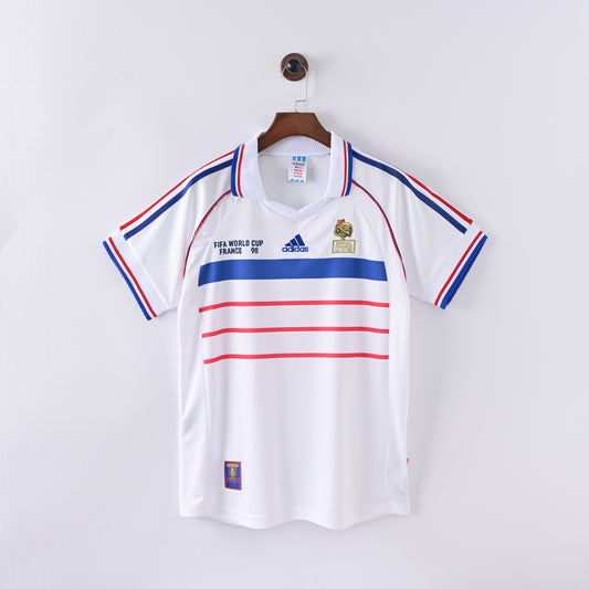 France Away 1998 Retro Jersey - Short Sleeve