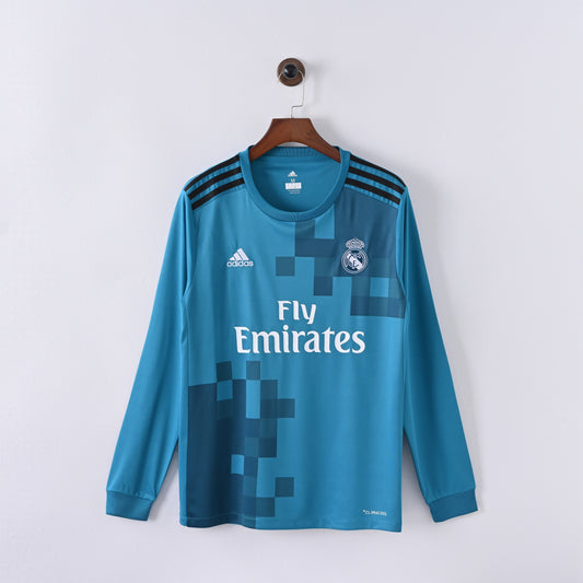 Real Madrid 3rd 17/18 Retro Jersey - Long Sleeve