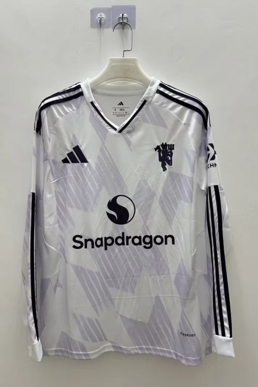 Manchester United Away Jersey (Stadium Version, Long Sleeve) - 25/26