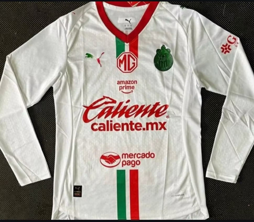Chivas Away Jersey (Stadium Version, Long Sleeve) - 25/26
