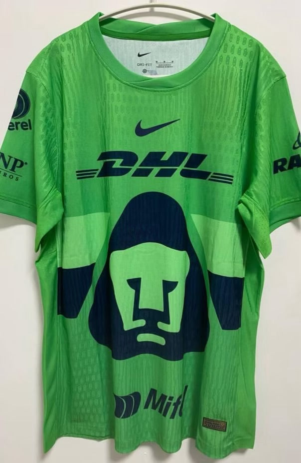 Pumas Goalkeeper “Green” Jersey (Player Version, Short Sleeve) - 25/26