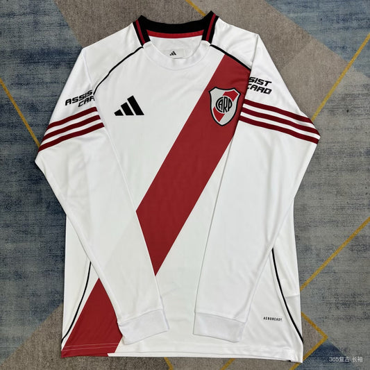 River Plate Home Jersey (Stadium Version, Long Sleeve) - 25/26