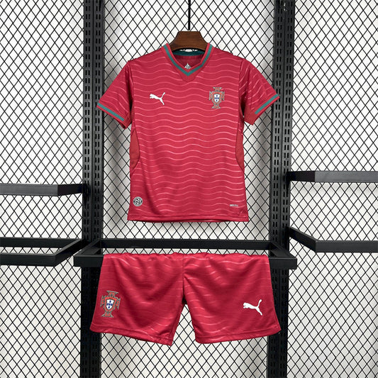 Portugal 2026 Home Jersey Kids Set